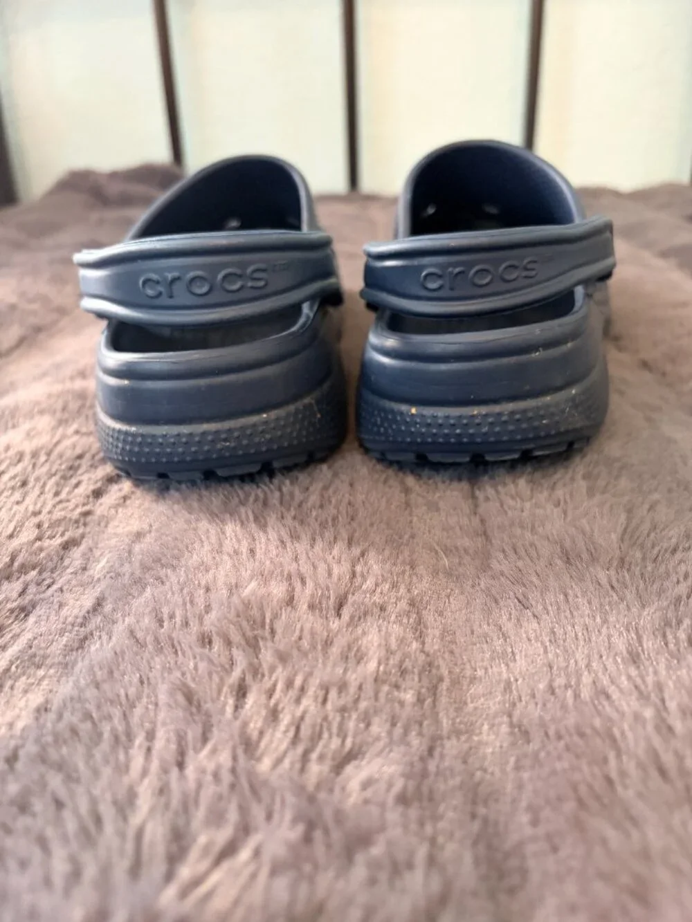 Crocs Classic Navy Blue Clogs M9 W11 Comfort Garden Casual Unisex Slip On
